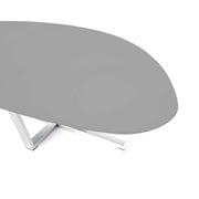 Table basse en mdf gris clair 140x80x32h cm
