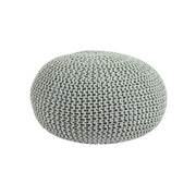 Pouf tressé menthe bizzotto cm 80