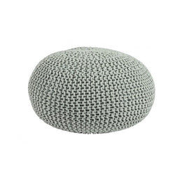 Pouf tressé menthe bizzotto cm 80
