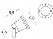 Ligne spot noire de Spotto Gu10