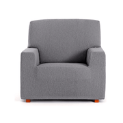 Housse de fauteuil Troya élastique gris 80/110