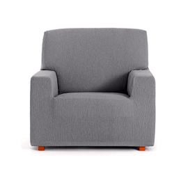 Housse de fauteuil Troya élastique gris 80/110
