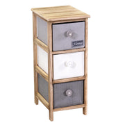 Commode Brenda bouton 3 tiroirs cm26x32h63