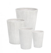Set4 P.Vaso Côtelé Svas Bianco