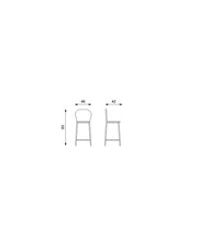 2x Chaise en polypropylène - Spot