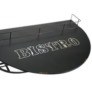 Table en métal mural avec étagère cm70x47xh40