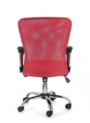 Chaise de bureau BRISBANE rouge réglable en hauteur