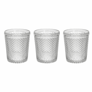 Set 3 Verres 300 cc Diamante en verre transparent
