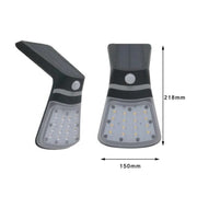 Applique murale d'extérieur pour projecteur LED à énergie solaire 2W