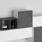 Mur équipé Tromen 260 cm. blanc rétro gris MTV234472