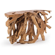 Console en racine de teck cm 120 x 40 x 77 h