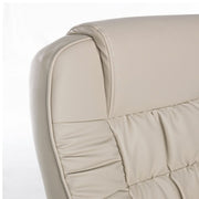 Fauteuil de bureau en éco-cuir gris tourterelle Dehli