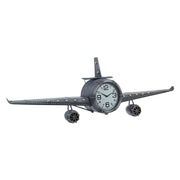 Horloge murale aérienne en acier de style industriel 143x20x46 cm