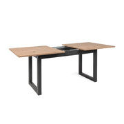 (2c) Table de cuisine salon extensible moderne chêne 160-200 x 90 cm (DENVER50)