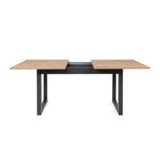 (2c) Table de cuisine salon extensible moderne chêne 160-200 x 90 cm (DENVER50)