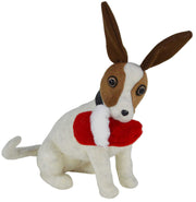 Chien assis avec pantoufle de Noël nal-0102cm. 38 x 15h 25