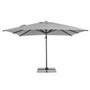 Parapluie pliant en aluminium gris clair Ines 3x3 cm