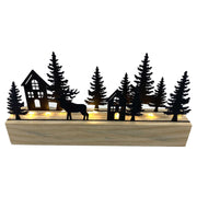 Arbre en métal led noir cm20x4h11