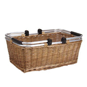 Panier en osier gr cm50x32h20 avec poignées mobiles - sans doublure