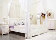 Colette 1 porte 1 tiroir bois blanc chevet 50 x 40 x 65 cm