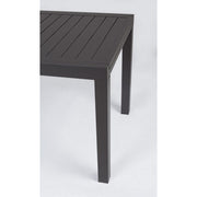 Table d'extérieur extensible en aluminium Anthracite 140 - 210x77x h75 cm