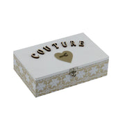 Boîte rectangulaire en bois de colophane naturelle cm24x16h7,5