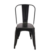 Nouvelle chaise en fer noir bristol cm51x43h84