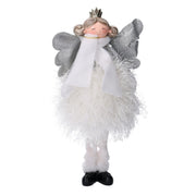 Ange en tissu blanc cm16x10h26