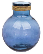 Vase Vt Rotang Bleu Cobalt H34.5