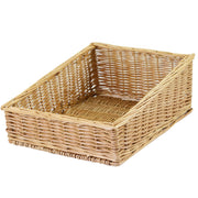 Panier présentoir rectangulaire en osier cm35x45h12-21