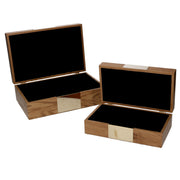 Boîte rectangulaire en bois marron 1-2 cm31x20h10