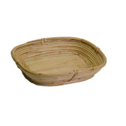 Panier rectangulaire en jonc naturel cm24xh5x21