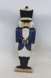 Soldat en bois bleu cm18x8h62