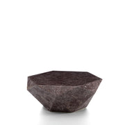 Table en pierre fossile avec plateau violet 102x102x40h cm
