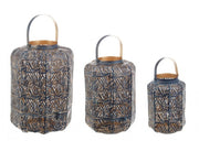 Set3 Lanternes Kaylie Bomb Bleu-Or