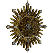 Décoration en résine dorée cm16,7x2,1x17,1