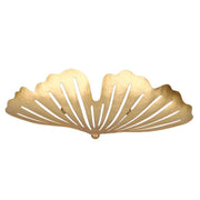 Bougeoir métal doré 1p cm25x17h4