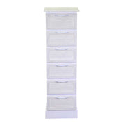 Armoire en bois Liverpool 6 tiroirs blancs cm29x23h95