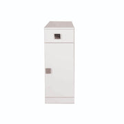 Meuble de salle de bain polyvalent Blanca avec porte et tiroir 30x32x78 mélèze blanc