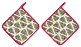 Ensemble de 8 maniques Xmas Tree Blanc 8x