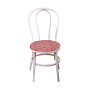 Coussin rond en tissu rose sauvage rouge brique cm40x40h4