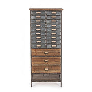 Commode OFFICINA en acier et bois 129,5h cm