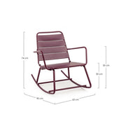 Rocking chair bordeaux bizzotto lillian