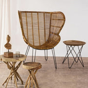 Table basse en bois cm. 56 x 56