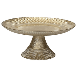 Présentoir à gâteaux 21x9 cm Lust en verre doré Ligne de Noël