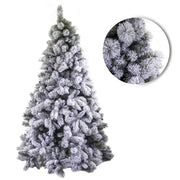 Arbre Gennargentu vert avec neige 1713 branches cmø148h240