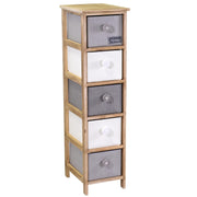 Armoire Brenda avec 5 tiroirs cm26x32xh98