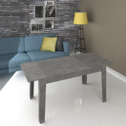 Table extensible en bois Ciment 140-180x80 cm TOLMEN