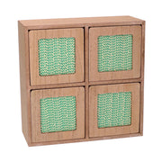 Étagère carrée en bois marron cm20x8x20