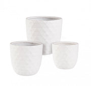 Set3 P.Vaso Pyramide Bombe Bianco